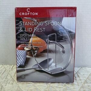 New Crofton Standing Spoon and Lid Rest Stainless Steel Kitchen Minimalist